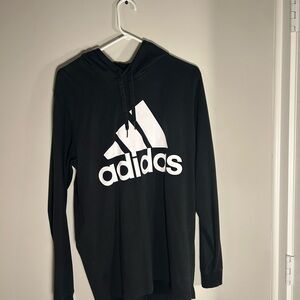 Adidas Charcoal Hoodie with Subtle Logo